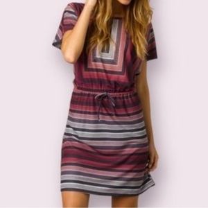 Prana Multicolor Striped Dress